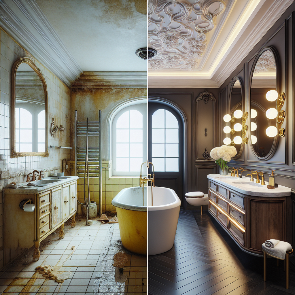 How to Create Vintage Bathroom Style with a Wax Ring and Gold Spray Paint