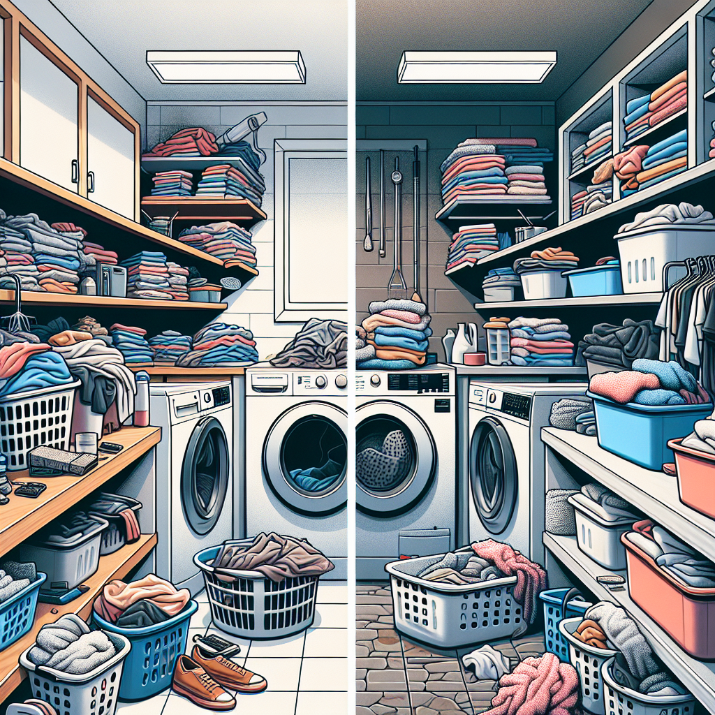 Transformed Laundry Room: A Minimalist Makeover for Serene Chic