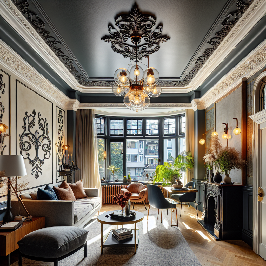 Step into a Vintage Dream: Mauve-Tiled Fireplace & Brass Hardware